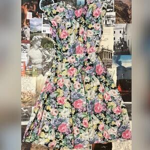 Cute vintage midi dress white